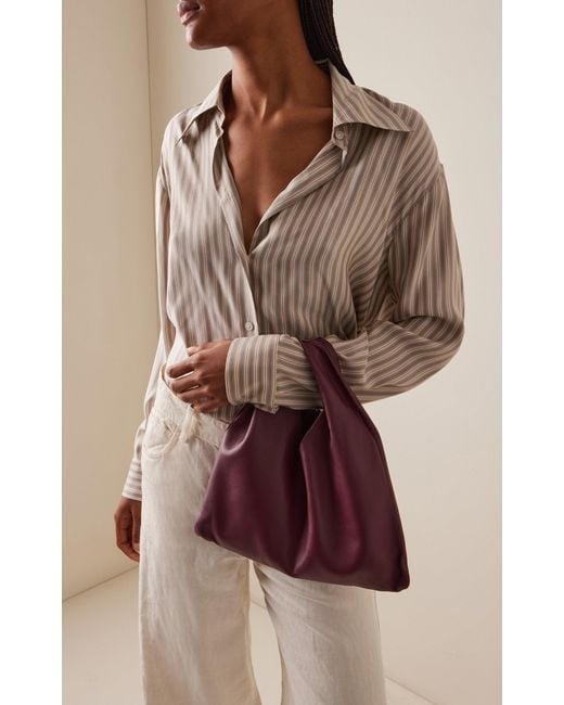 The Row Red Small Bindle Leather Bag