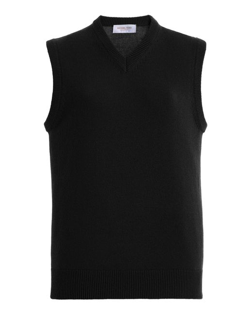 Michael Kors Black V-Neck Cashmere Vest