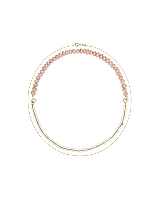 Aliita White Princesa Kit 18K Amethyst Onion Pearl Necklace