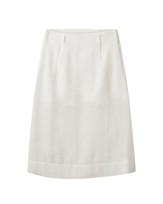 THE GARMENT White Thetis Sheer Midi Skirt