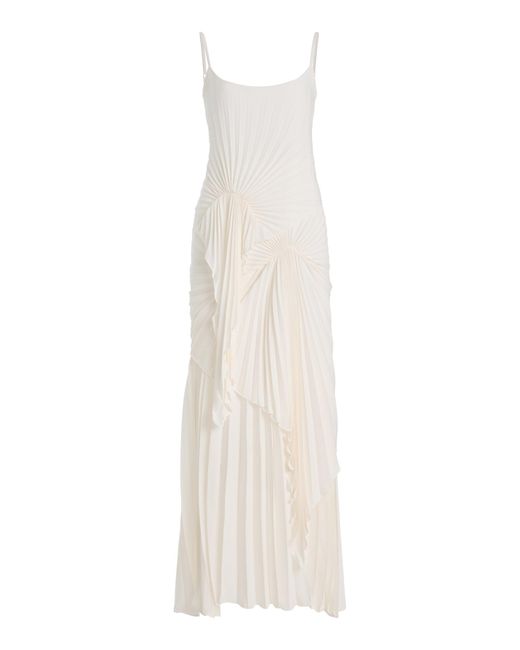 Georgia Hardinge White The Torrent Georgette Maxi Dress