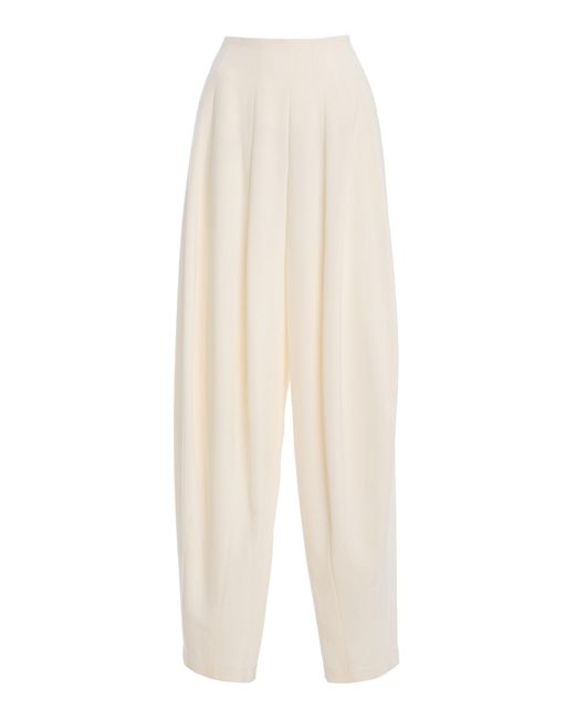 Ashlyn White Blaine Knit Wide-Leg Pants