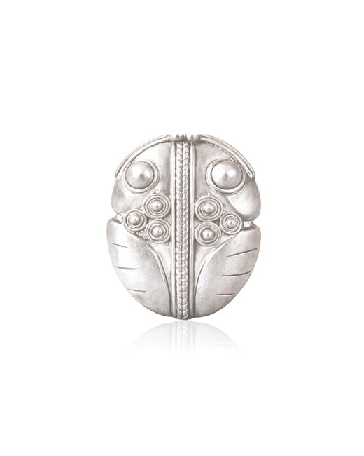 CANO White Hampi Pendant Brooch