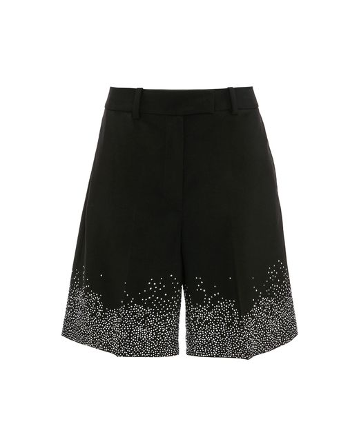 J.W. Anderson Black Crystal-embellished Wool Shorts