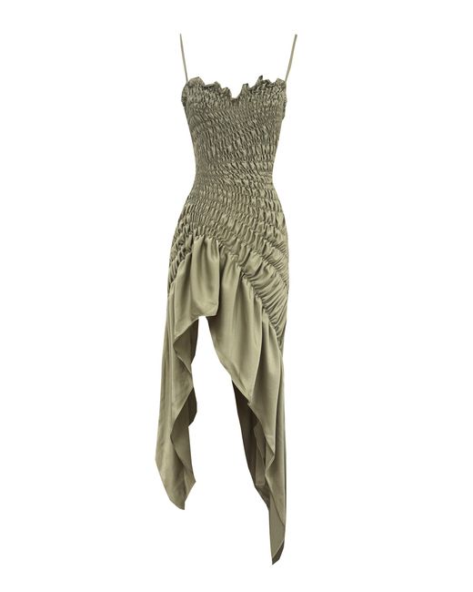 Georgia Hardinge Green Exclusive Eternal Satin Dress