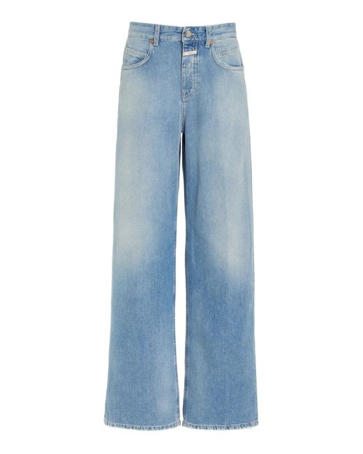 Closed Blue Nikka Rigid Low-rise Wide-leg Jeans