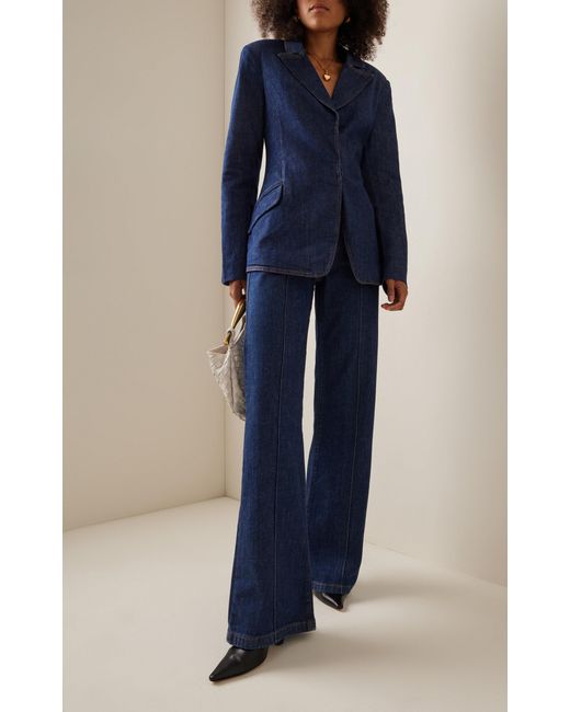 Jonathan Simkhai Blue Jasper Denim Blazer
