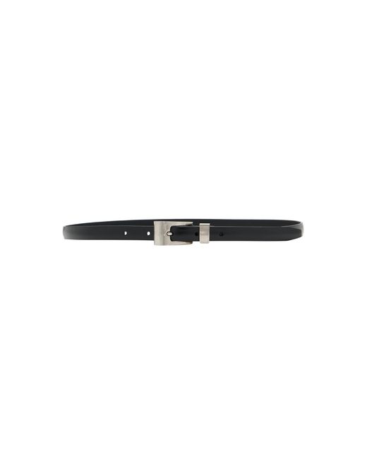 The Row Black Downtown Leather Belt