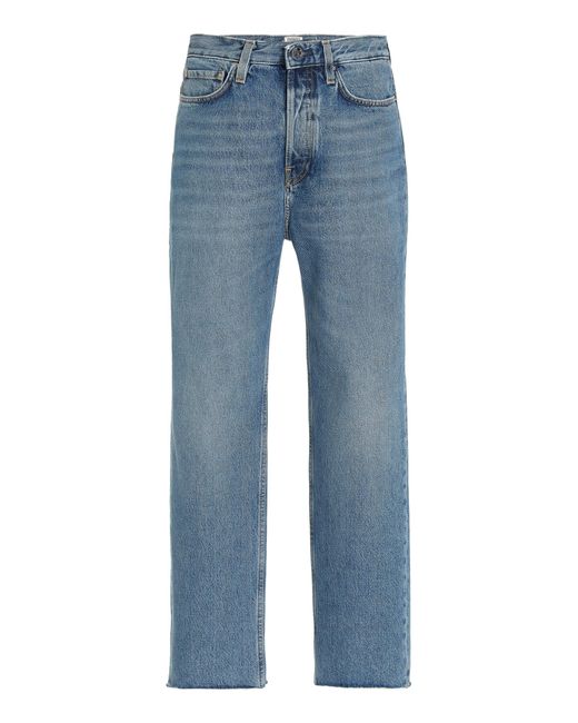 Totême Denim Classic Rigid High-rise Straight-leg Jeans in Blue - Lyst