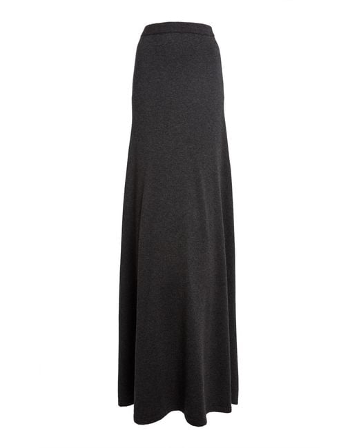 Balenciaga Black Wool Maxi Skirt