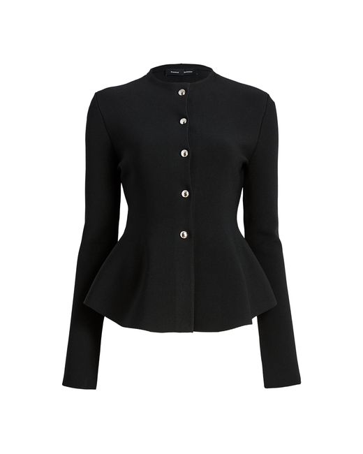 Proenza Schouler Black Dasha Compact Knit Jacket