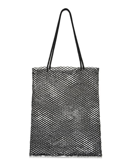 Cordera Black Handmade Beaded Tote Bag