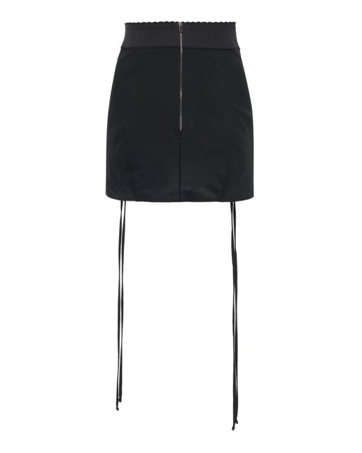 スカート DOLCE & GABBANA Black Stretch Lace Mini Skirt Dolce Gabbana Black Stretch Lace Mini Skirt – LOZURI®