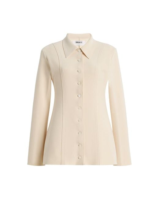 Birrot Natural Exclusive Lay2 Fitted Crepe Shirt