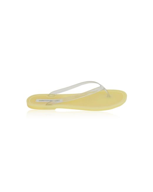 Christopher Esber Yellow Jo Flip Flop