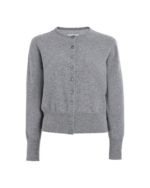 Maison Margiela Gray Knit Wool Cardigan