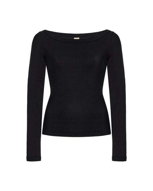 Flore Flore Black Steffi Cotton T-Shirt