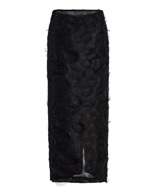 Max Mara Black Silk Skirt