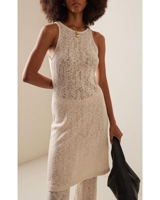 BITE STUDIOS White Whisper Organic Cotton Lace Midi Dress