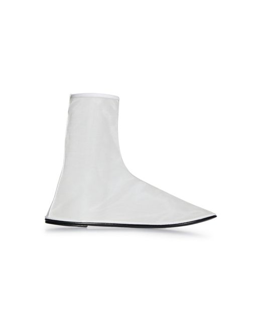 The Row White Sock Mesh Ankle Boots