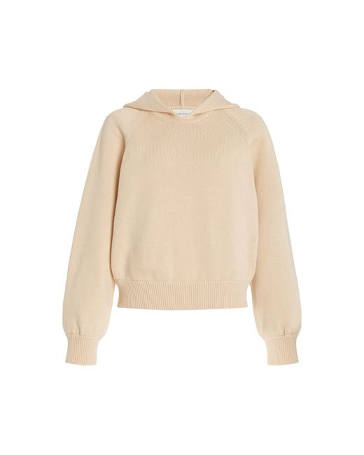 High Sport Natural Park Hooded Knit Cotton Sweater