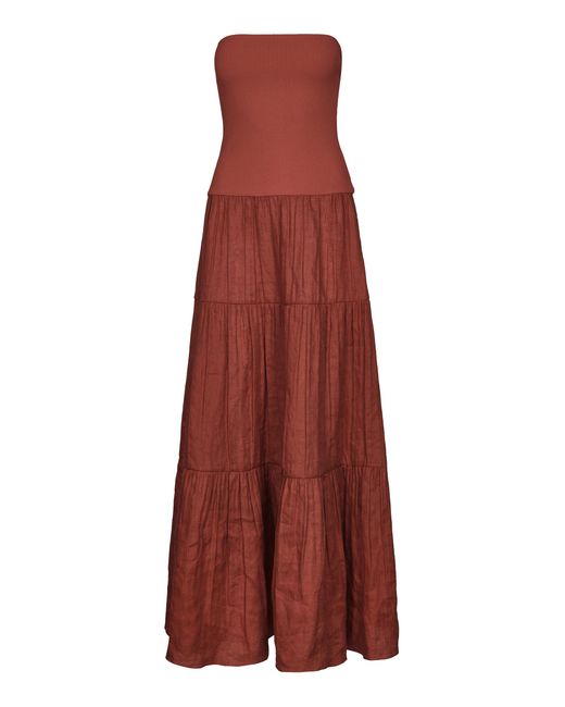 Johanna Ortiz Red New Empowerment Movement Maxi Dress