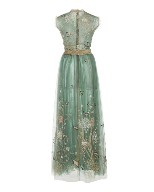 knee length dresses for ladies Costarellos - Lissie Silk Velvet Gown main image 0