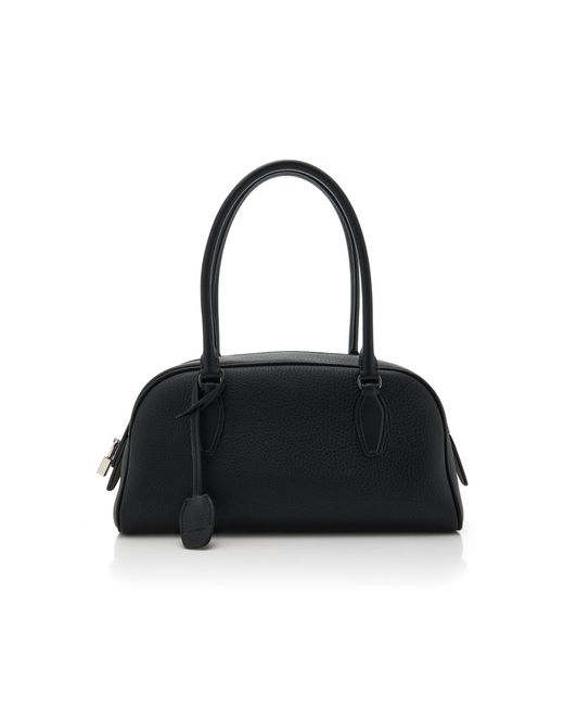 The Row Black India East/West Small Leather Bag