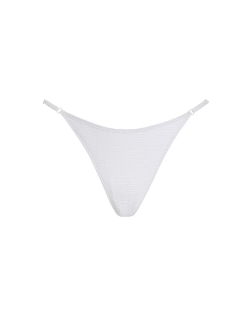 Tropic of C White Low-Rise Bikini Bottoms