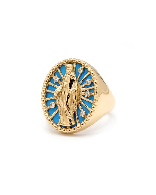 L'Atelier Nawbar Blue Virgin Mary Radiant Ring
