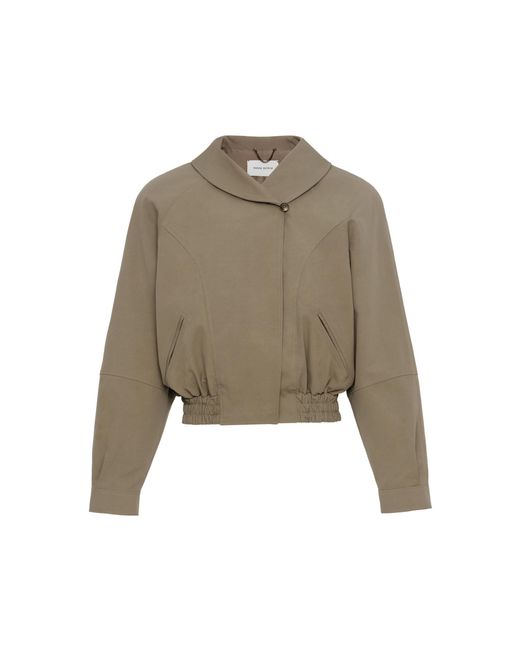 Magda Butrym Natural Double-Breasted Cotton-Blend Jacket