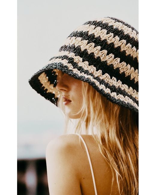 By Malene Birger Multicolor Strawie Paper Bucket Hat