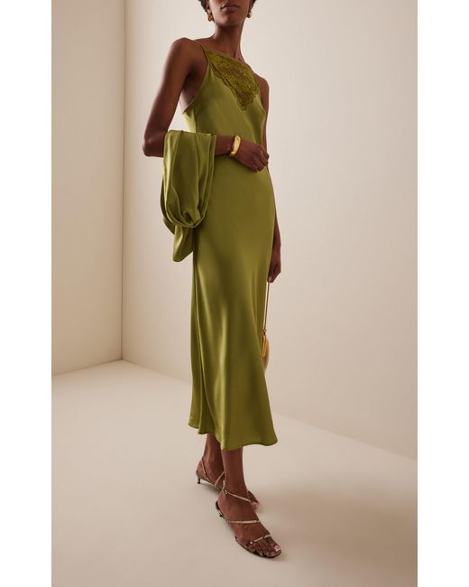 malene birger green dress By Malene Birger Levita Maxi Dress - Deep Lichen Green