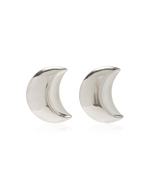 Julietta Metallic Moonlight Silver-tone Earrings
