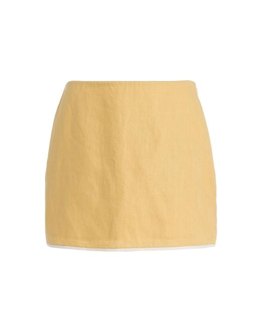 Sir Natural Carlotta Linen Mini Skirt