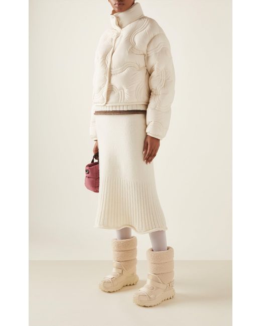 Moncler White Wool & Alpaca Jumper