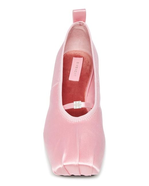 Givenchy Pink Satin Ballet Flats