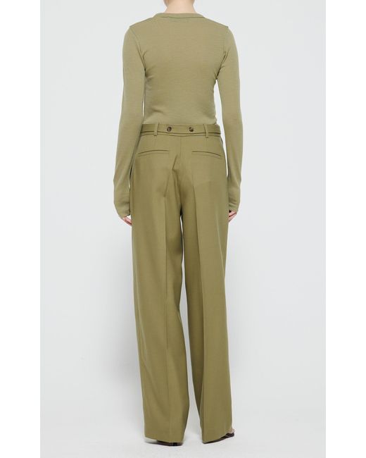 Rohe Green Belted Relaxed Pants