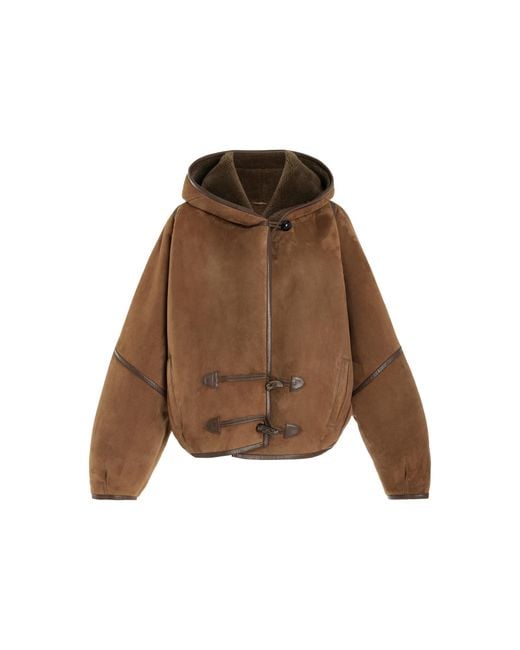 Isabel Marant Natural Amiel Shearling Fur Jacket