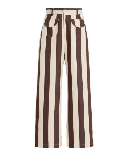 La Veste Brown Parasol Cotton Pants