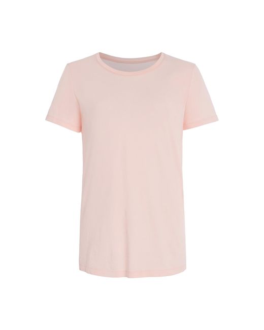 Another Tomorrow Pink Exclusive Cotton T-Shirt