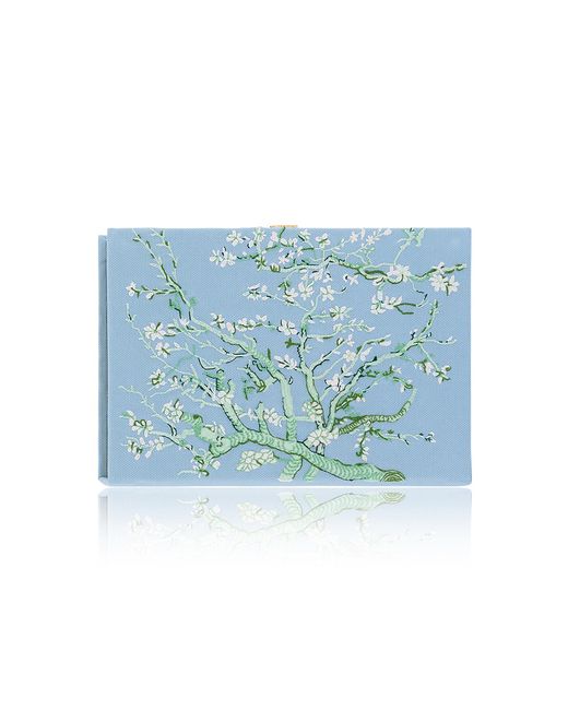 Olympia Le-Tan Blue Almond Blossoms Clutch