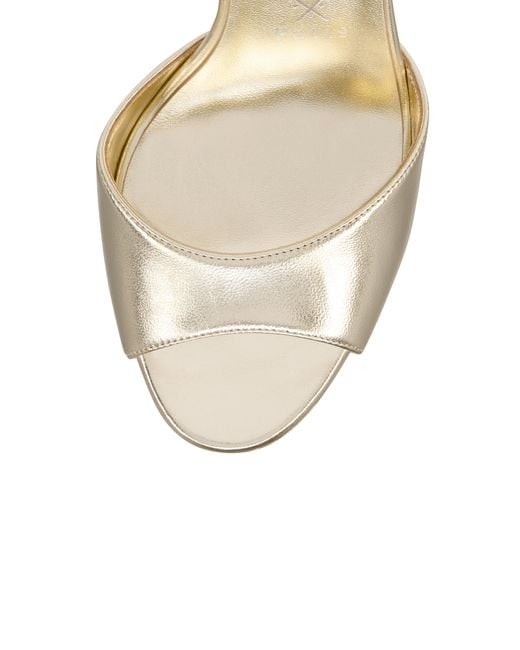 Christian Louboutin Natural Sandaloo 130Mm Metallic-Leather Platform Sandals
