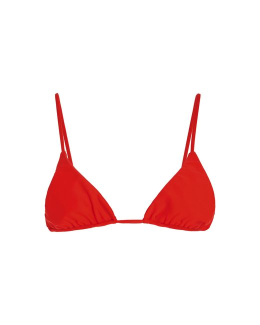 JADE Swim Red Via Triangle Bikini Top