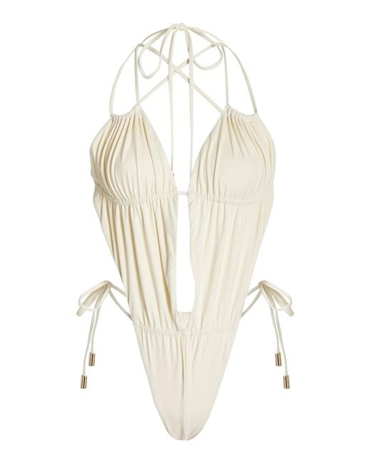 Cult Gaia White Katrice One Piece Swimsuit
