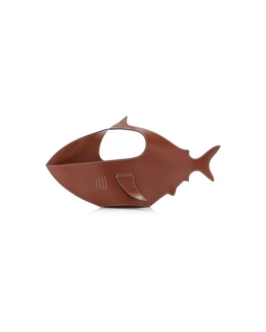 Staud Brown Shark Bag