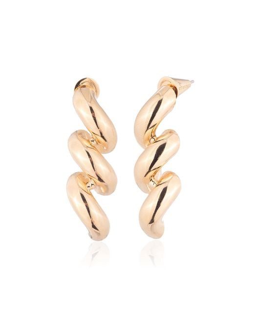 Eddie Borgo Metallic Torsade Drop Earrings