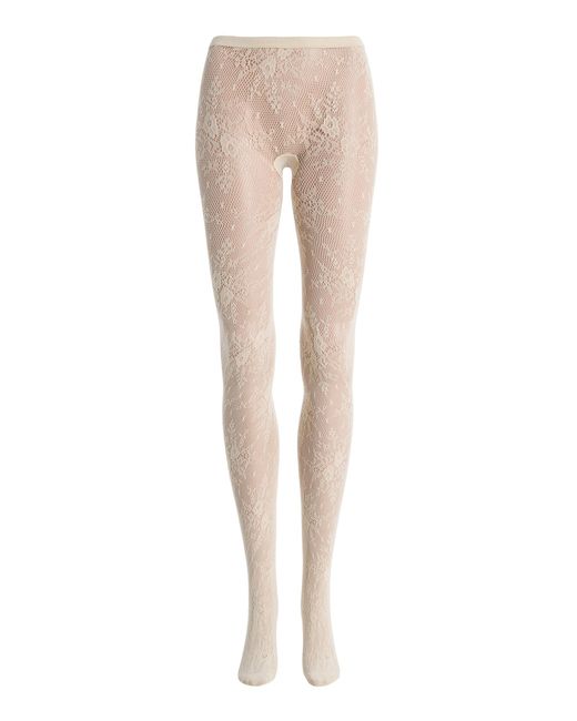 Swedish Stockings White Rosa Lace Tights