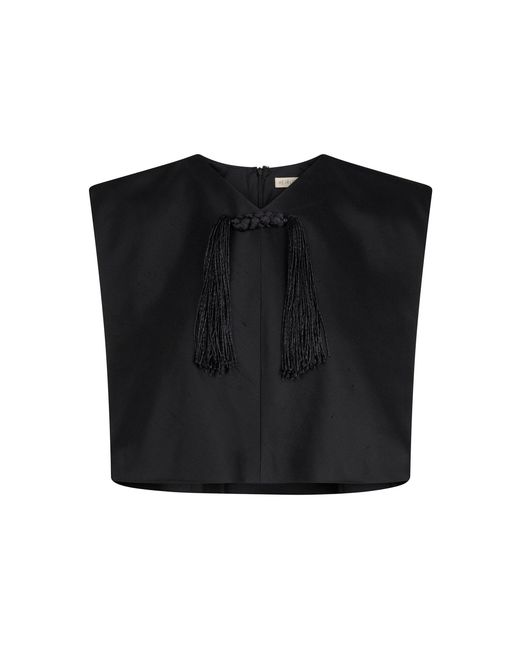 Heirlome Black Arrazola Silk Top