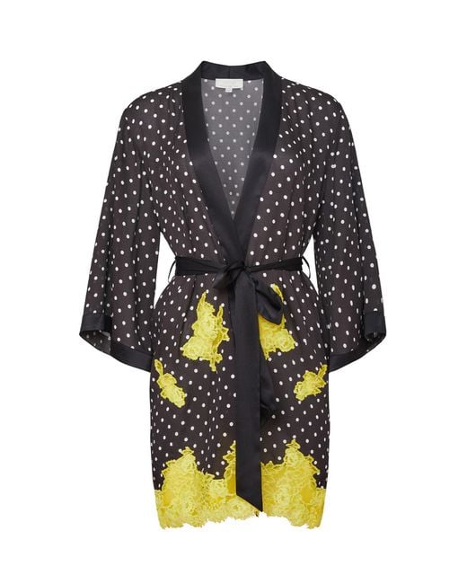 Fleur du Mal Black Lace Applique Robe